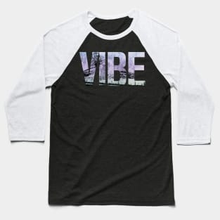 Vibe Retro Gradient Aesthetic Baseball T-Shirt